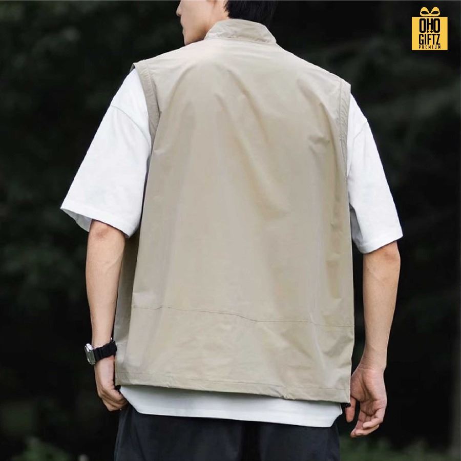 เสื้อกั๊ก สไตล์ญี่ปุ่น สกรีนโลโก้ ทำเป็นของพรีเมี่ยมได้