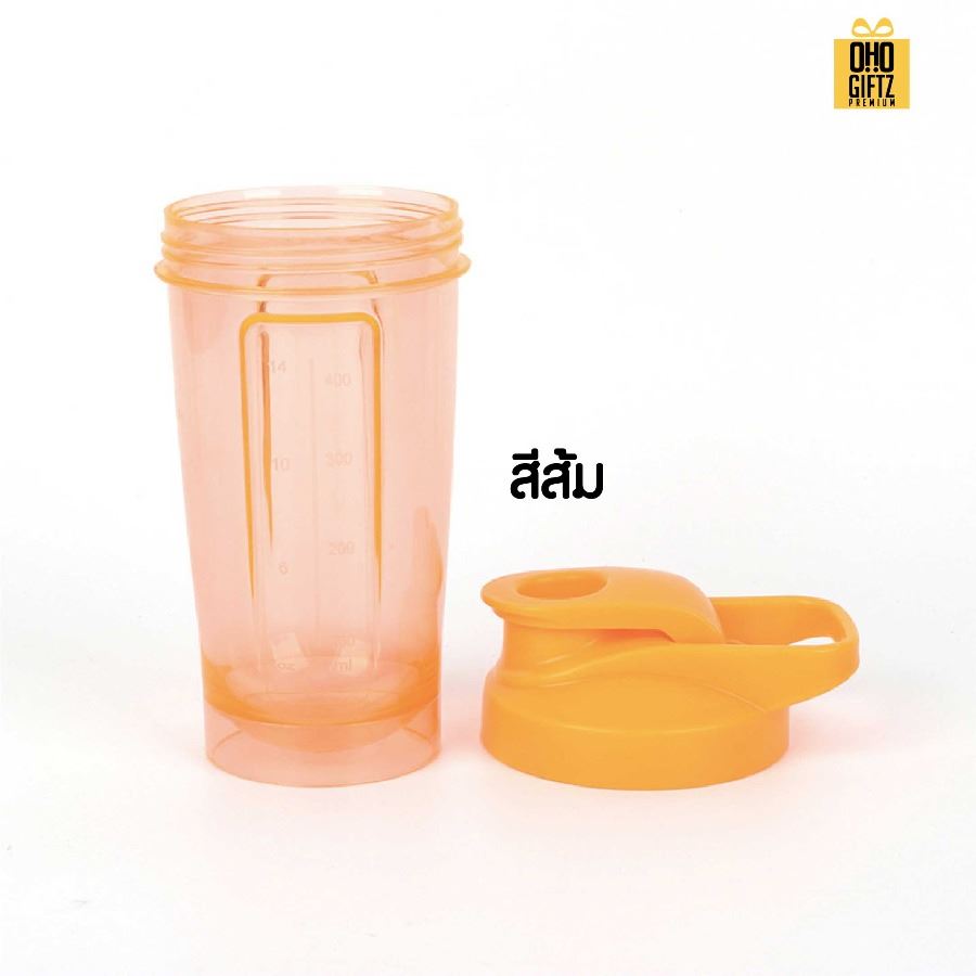 กระบอกเชคสีสดใส สกรีนโลโก้ ทำเป็นของพรีเมี่ยมได้