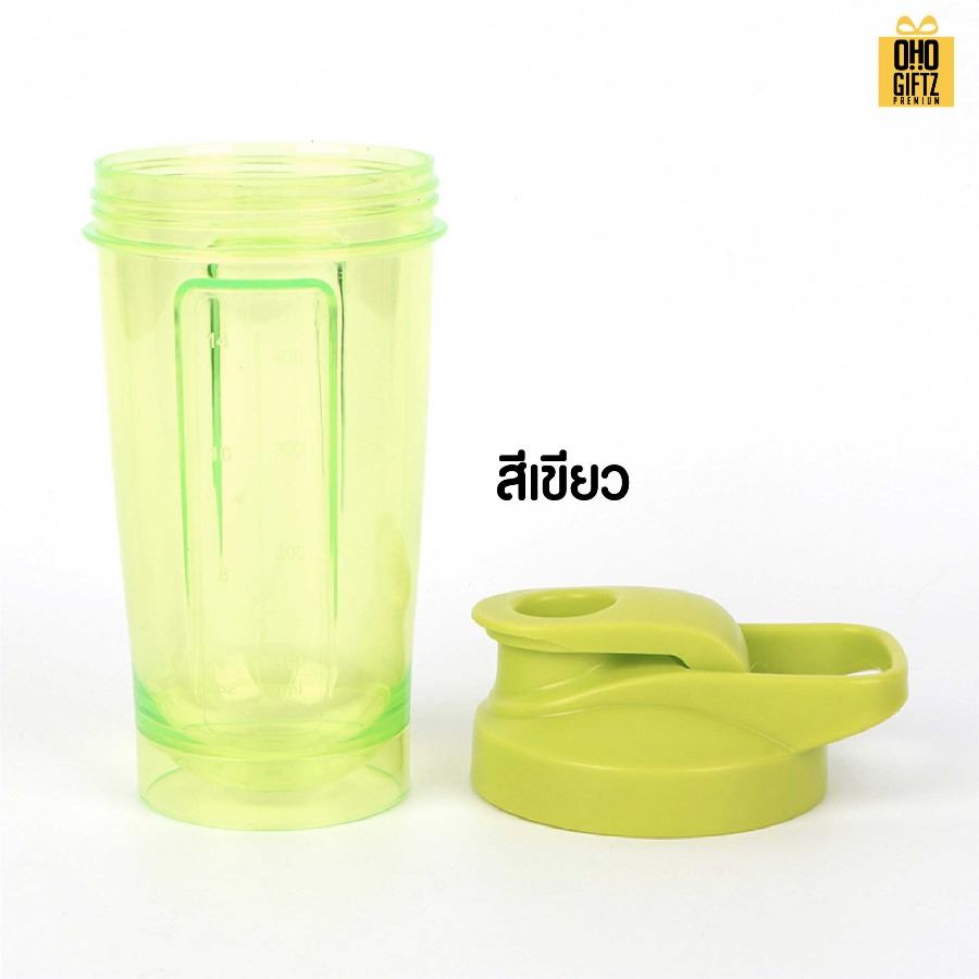 กระบอกเชคสีสดใส สกรีนโลโก้ ทำเป็นของพรีเมี่ยมได้