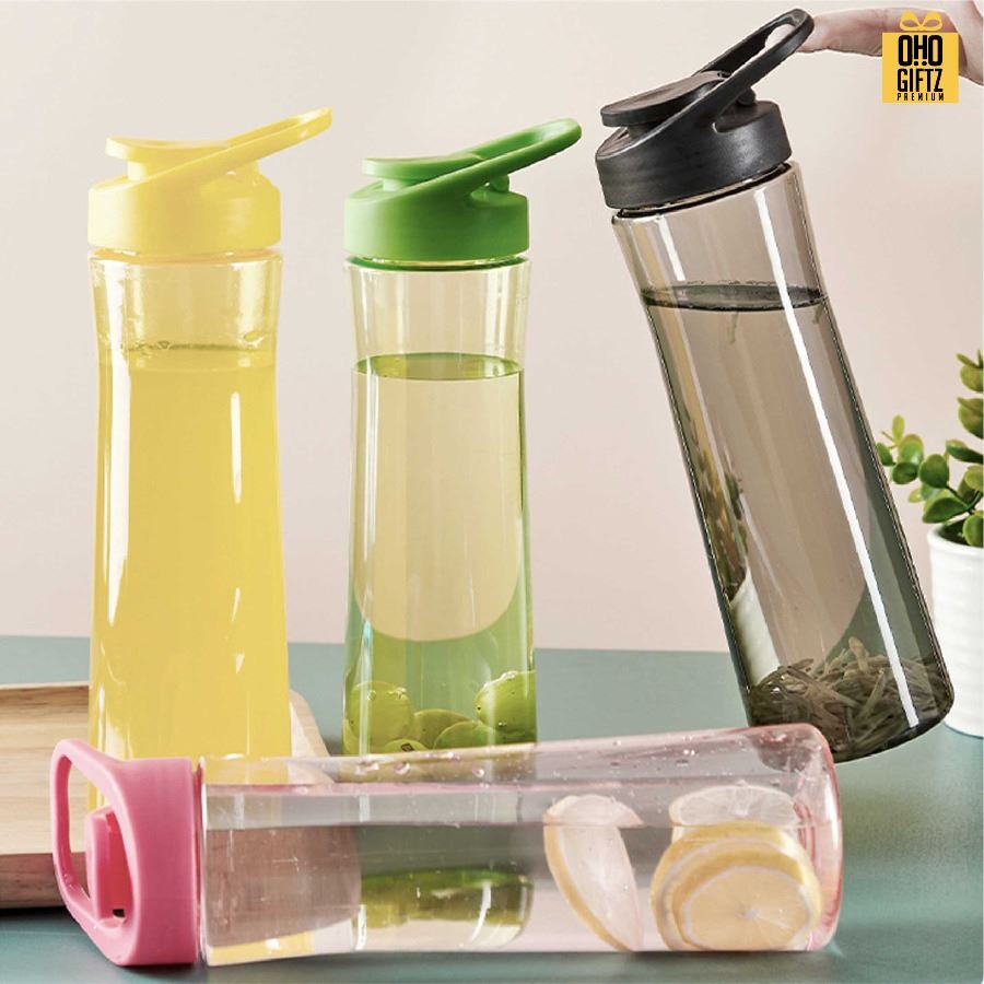 กระบอกพลาสติกใสแบบพกพา สกรีนโลโก้ ทำเป็นของพรีเมี่ยมได้