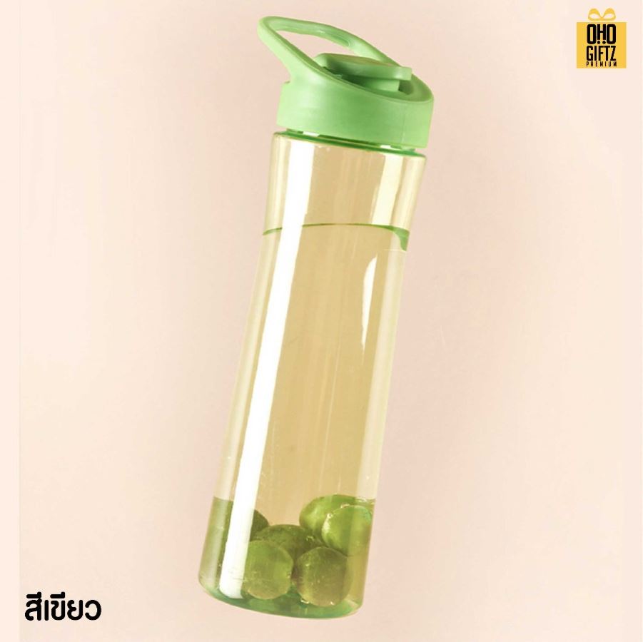 กระบอกพลาสติกใสแบบพกพา สกรีนโลโก้ ทำเป็นของพรีเมี่ยมได้