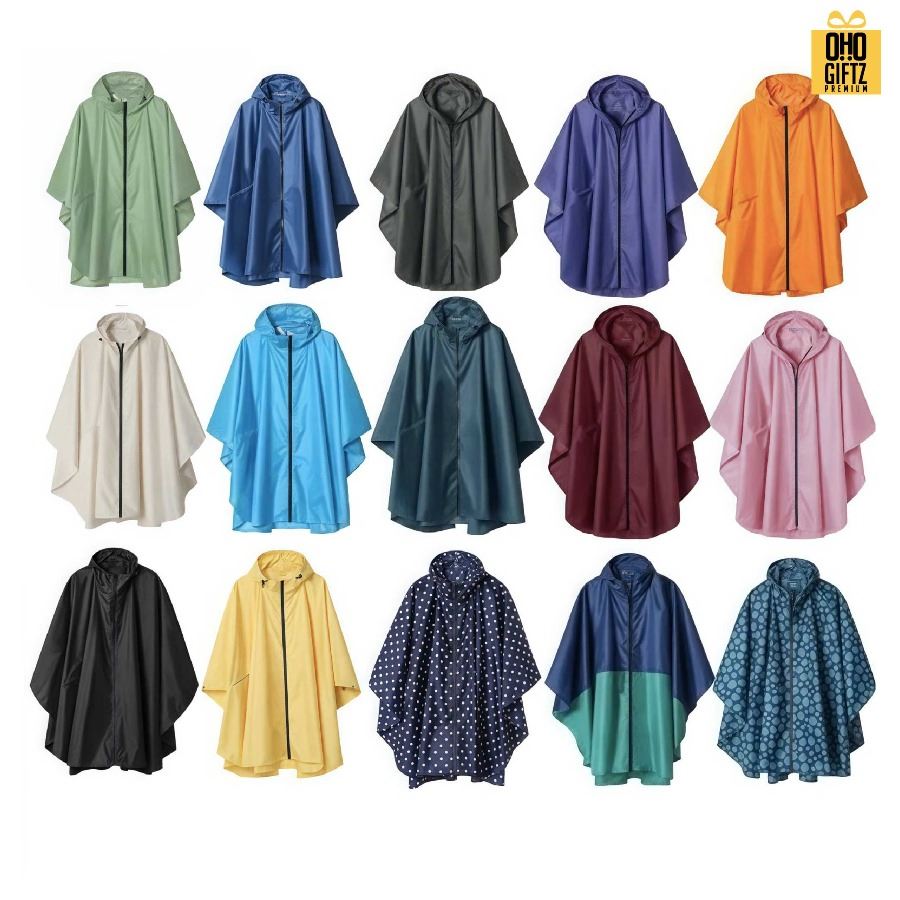 เสื้อกันฝนพร้อมถุงเก็บ สกรีนโลโก้ ทำเป็นของพรีเมี่ยมได้