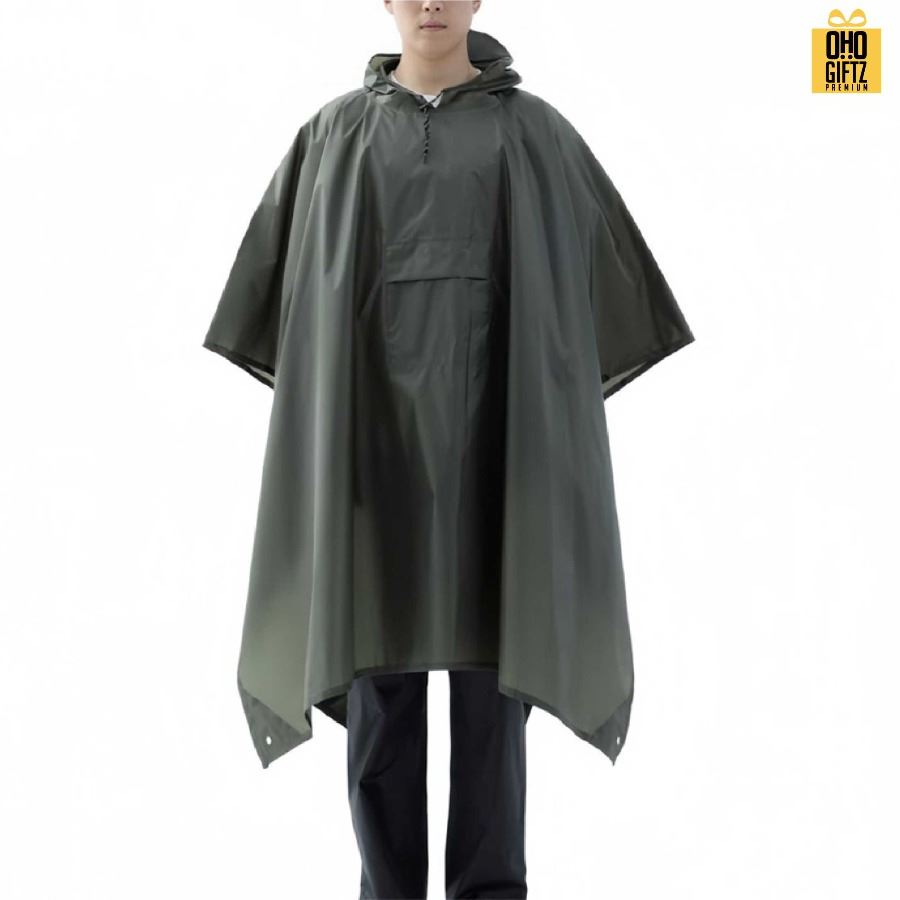 เสื้อกันฝนพร้อมถุงเก็บ สกรีนโลโก้ ทำเป็นของพรีเมี่ยมได้