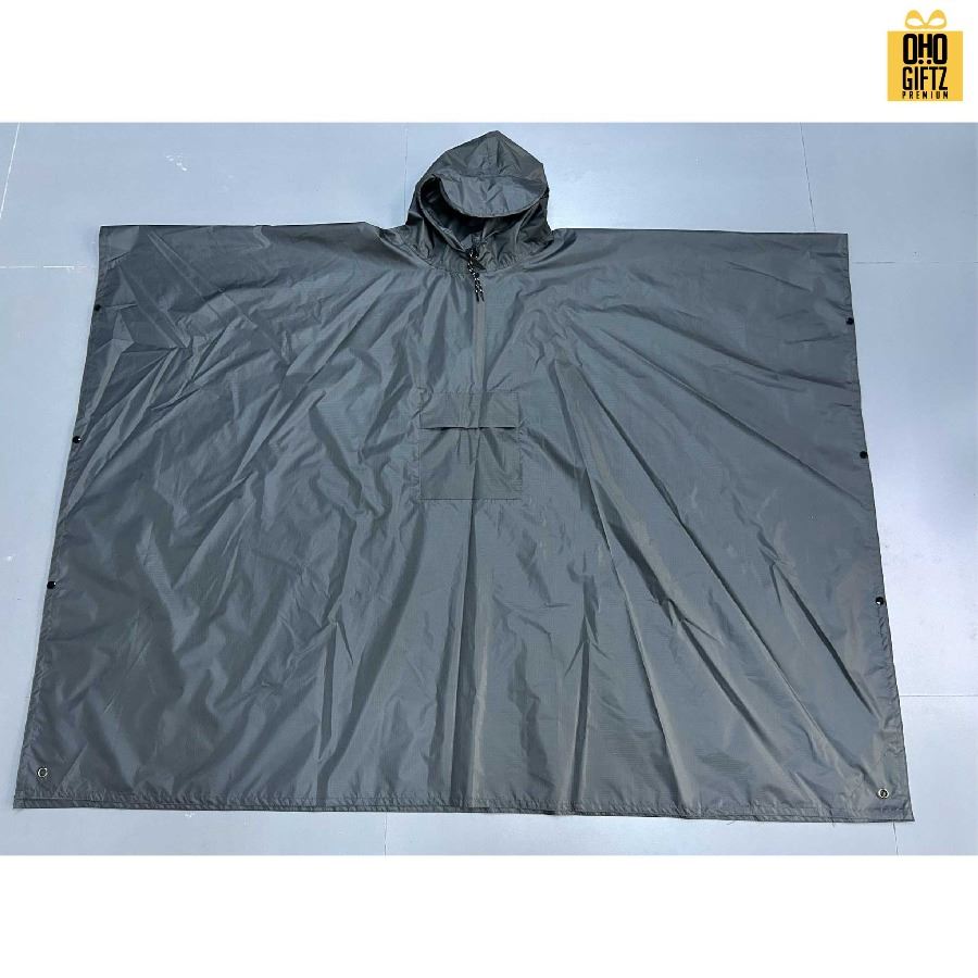 เสื้อกันฝนพร้อมถุงเก็บ สกรีนโลโก้ ทำเป็นของพรีเมี่ยมได้