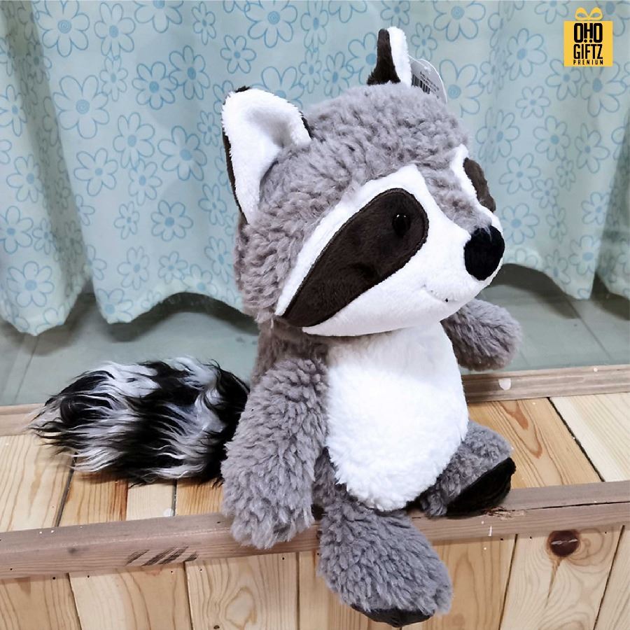 ตุ๊กตาแร็คคูนใส่เสื้อ สกรีนโลโก้ ทำเป็นของพรีเมี่ยมได้ 