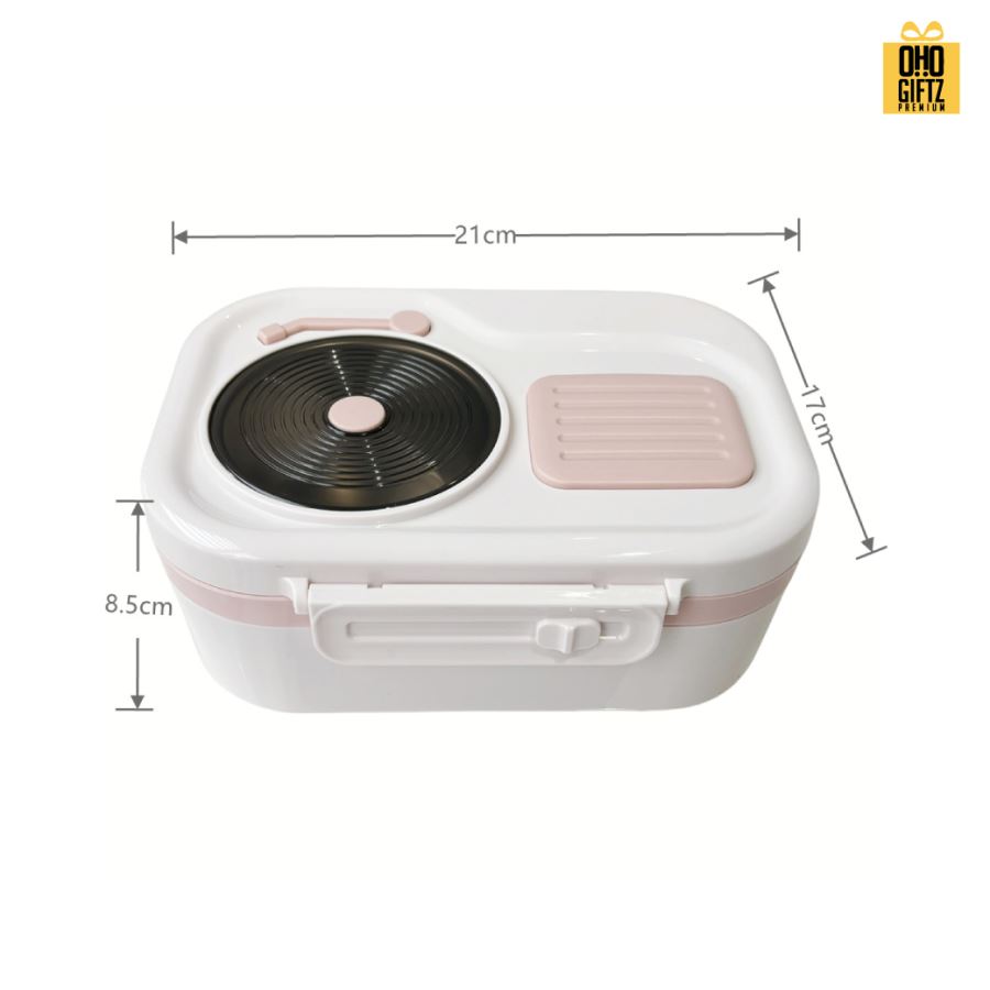 กล่องข้าวทรงวิทยุ สกรีนโลโก้ ทำเป็นของพรีเมี่ยมได้