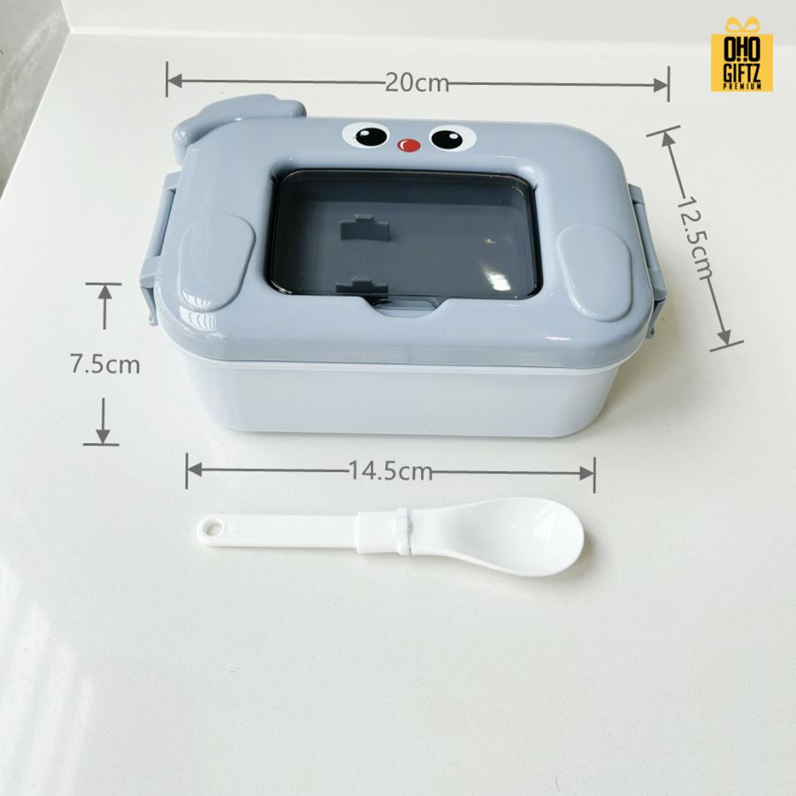 กล่องข้าวการ์ตูนน่ารัก สกรีนโลโก้ ทำเป็นของพรีเมี่ยมได้