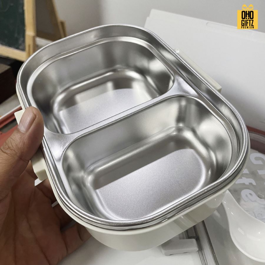 กล่องข้าวสแตนเลส สกรีนโลโก้ ทำเป็นของพรีเมี่ยมได้