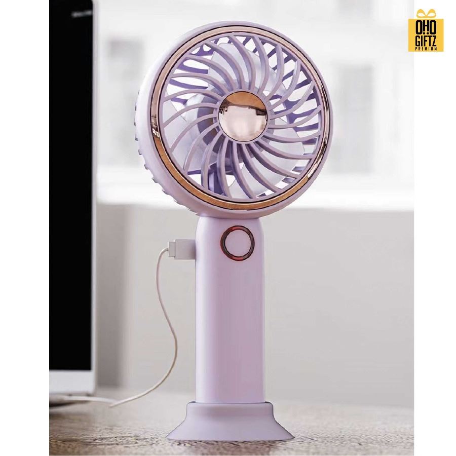 ชุดของขวัญพาวเวอร์แบงค์และพัดลมสายชาร์จ สกรีนชื่อ,โลโก้ ทำเป็นของพรีเมี่ยมได้