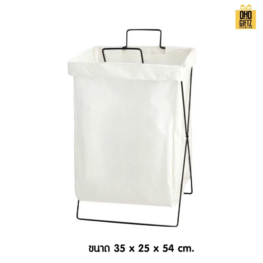 ตะกร้าผ้าพับได้ สกรีนโลโก้ ทำเป็นของพรีเมี่ยมได้