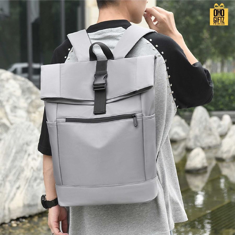 กระเป๋าเป้สะพายหลังไนลอน สกรีนโลโก้ ทำเป็นของพรีเมี่ยม