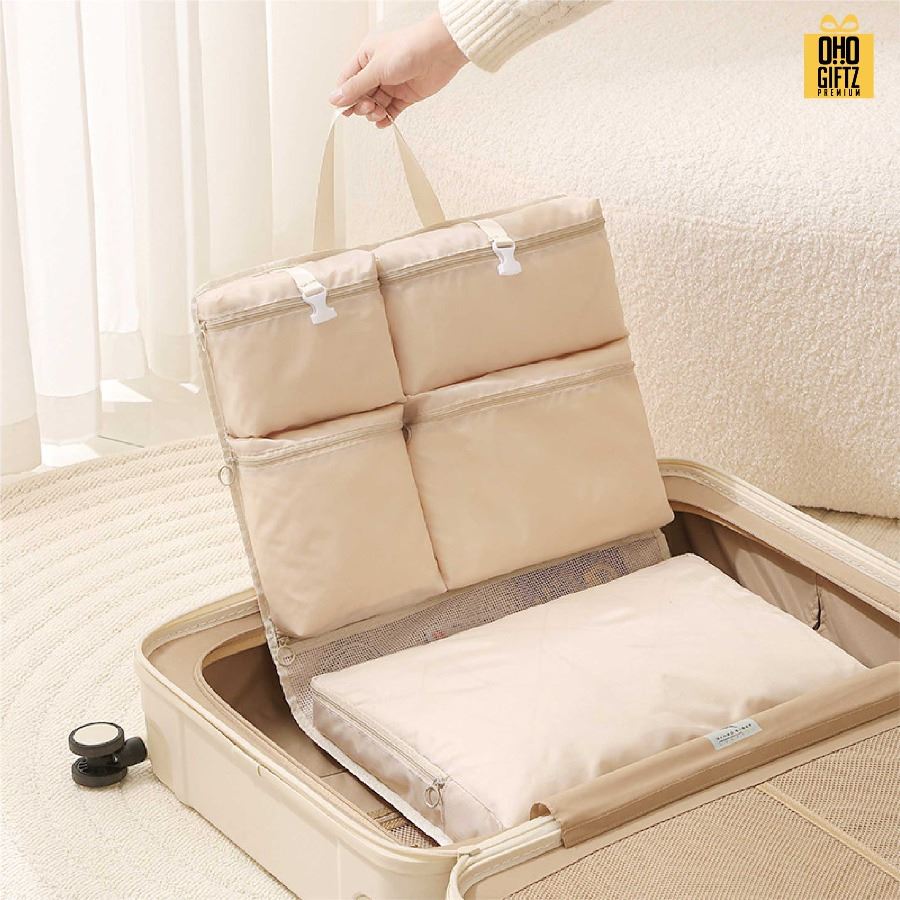 กระเป๋าใส่ของเวลาเดินทาง 8in1 สกรีนชื่อ สกรีนโลโก้  ทำเป็นของพรีเมี่ยมได้