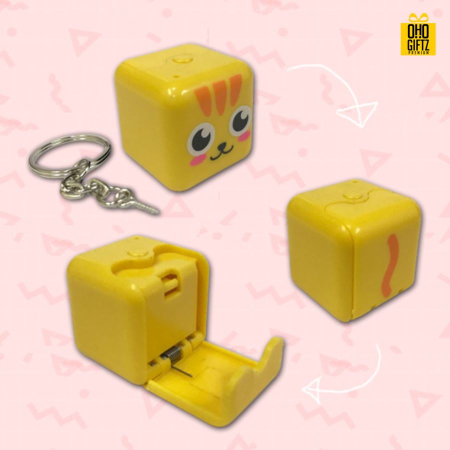 ขาตั้งโทรศัพท์พวงกุญแจ สกรีนโลโก้ ทำเป็นของพรีเมี่ยมได้