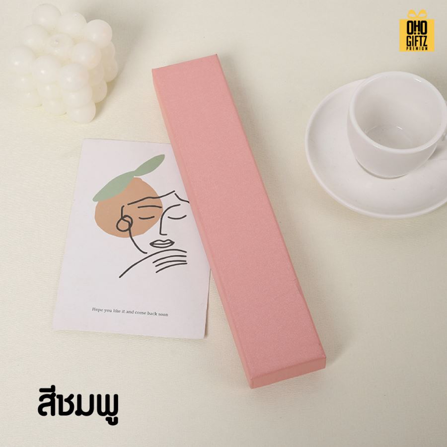 กล่องใส่พัดจีน สกรีนโลโก้ ทำเป็นของพรีเมี่ยม 