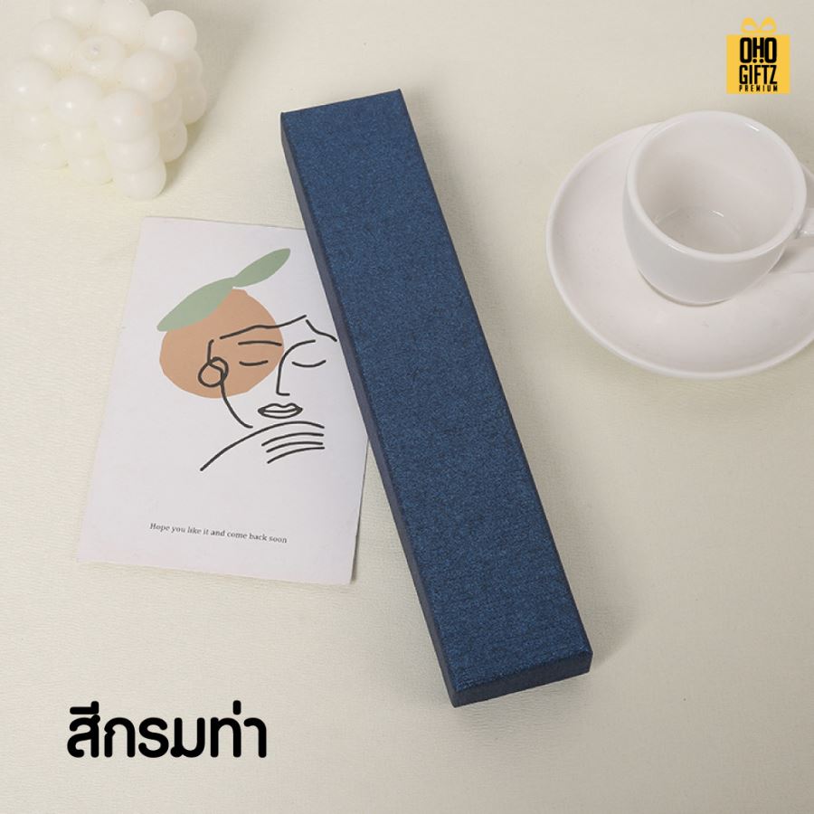 กล่องใส่พัดจีน สกรีนโลโก้ ทำเป็นของพรีเมี่ยม 