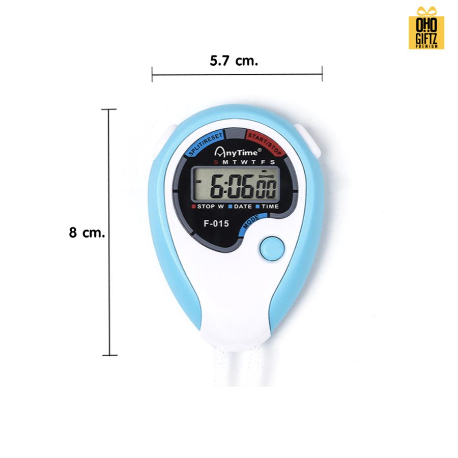 นาฬิกาจับเวลา มีเชือกคล้องคอ สกรีนชื่อ สกรีนโลโก้ ทำเป็นของพรีเมี่ยมได้ 