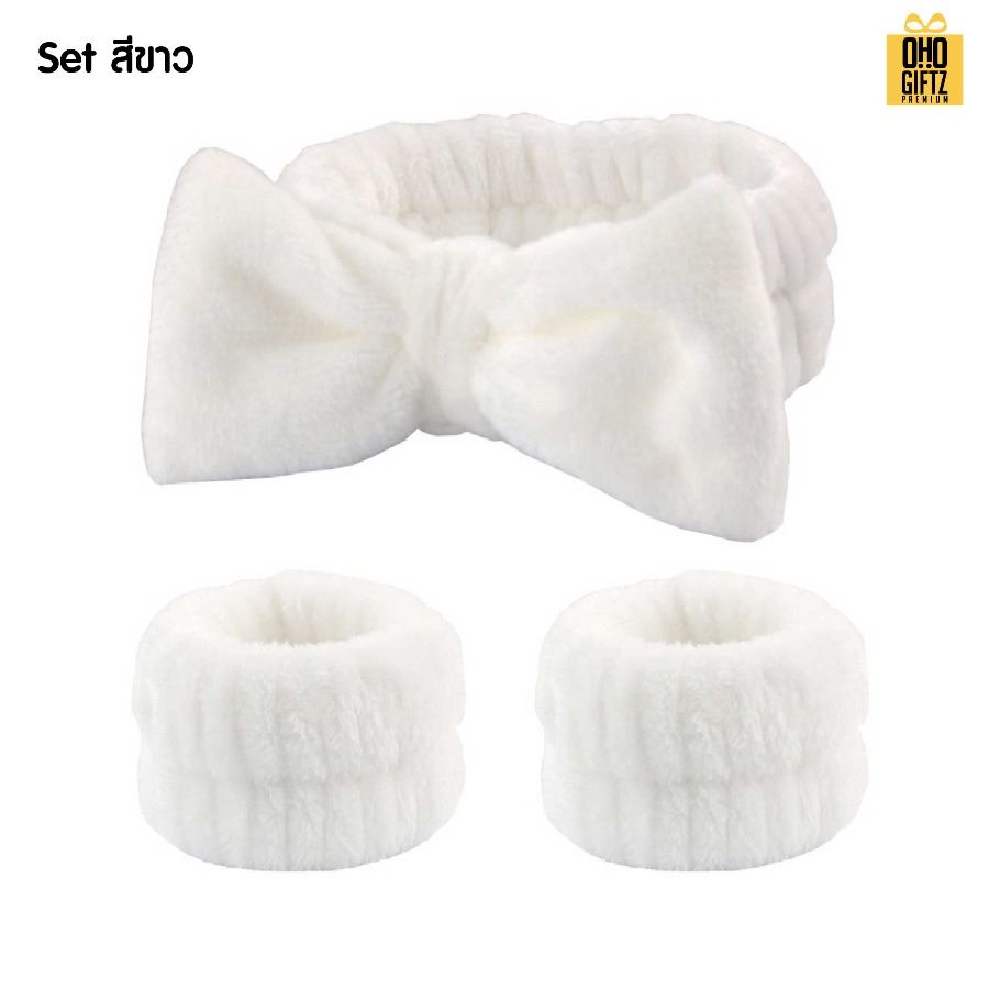 ที่คาดผมล้างหน้า สกรีนชื่อ สกรีนโลโก้ ทำเป็นของพรีเมี่ยมได้