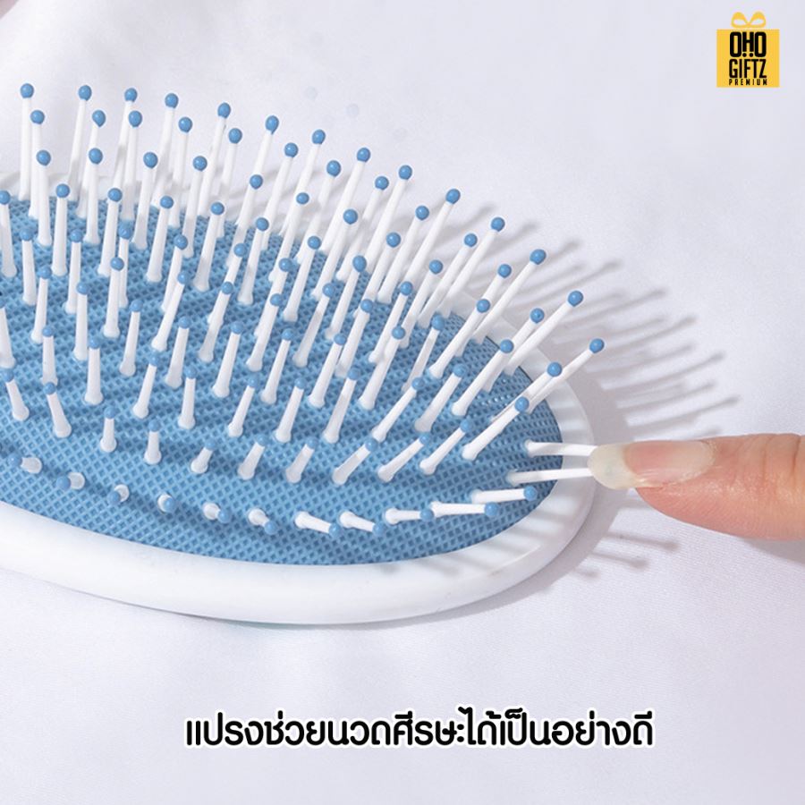 หวีแปรงลายดอกไม้คละลาย สกรีนโลโก้ ทำเป็นของพรีเมี่ยมได้