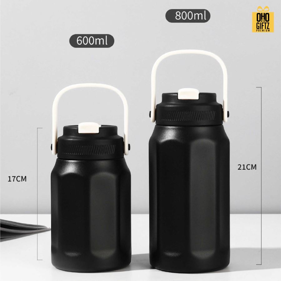 กระบอกน้ำสแตนเลสขนาดใหญ่ สกรีนโลโก้ ทำเป็นของพรีเมี่ยมได้