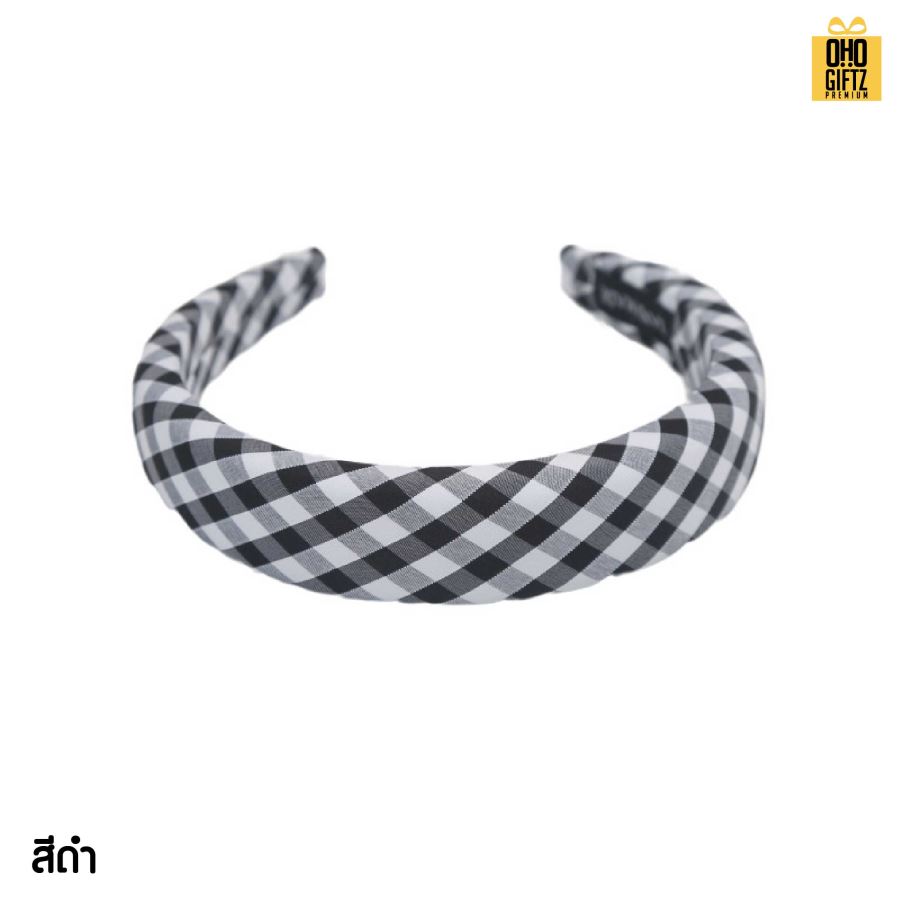 ที่คาดผมลายสก็อต สกรีนชื่อ สกรีนโลโก้ ทำเป็นของพรีเมี่ยมได้