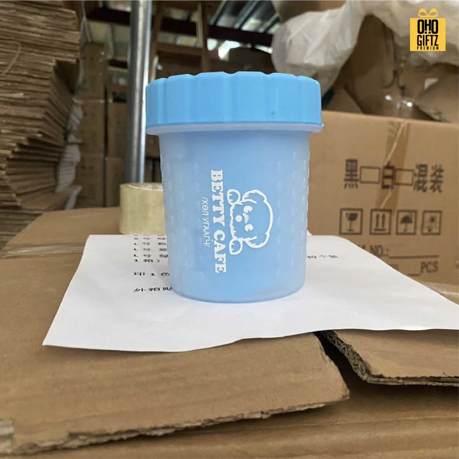 ที่ล้างเท้าสัตว์พกพา สกรีนโลโก้ ทำเป็นของพรีเมี่ยม