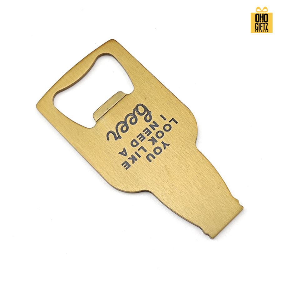 ที่เปิดขวดทรงขวดและแก้วเบียร์  สกรีนโลโก้  ทำเป็นของพรีเมี่ยมได้