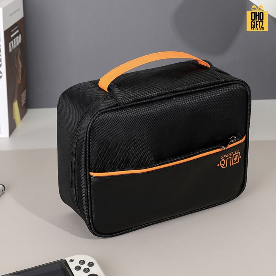 กระเป๋าเก็บอุปกรณ์ดิจิตอล สกรีนโลโก้ ทำเป็นของพรีเมี่ยม ของชำร่วยได้