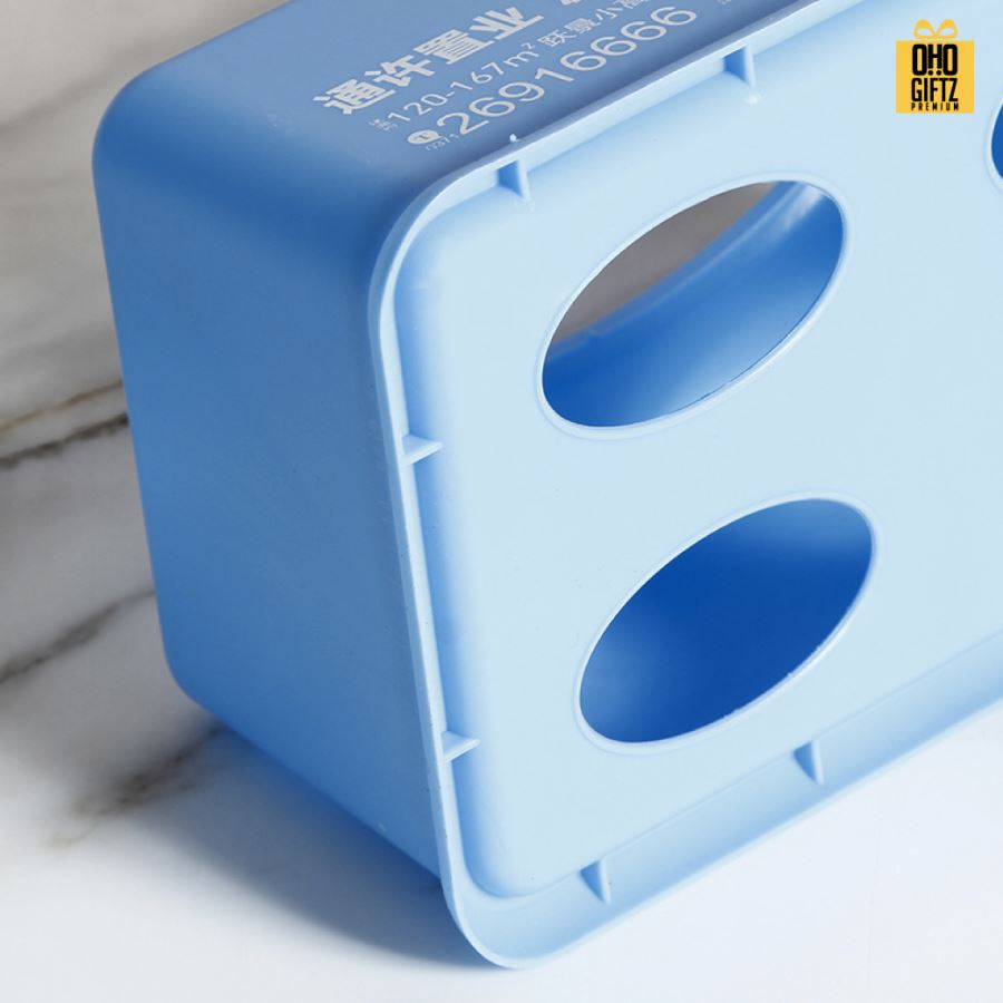 กล่องใส่ทิชชู่พลาสติก สกรีนโลโก้  ทำเป็นของพรีเมี่ยมได้