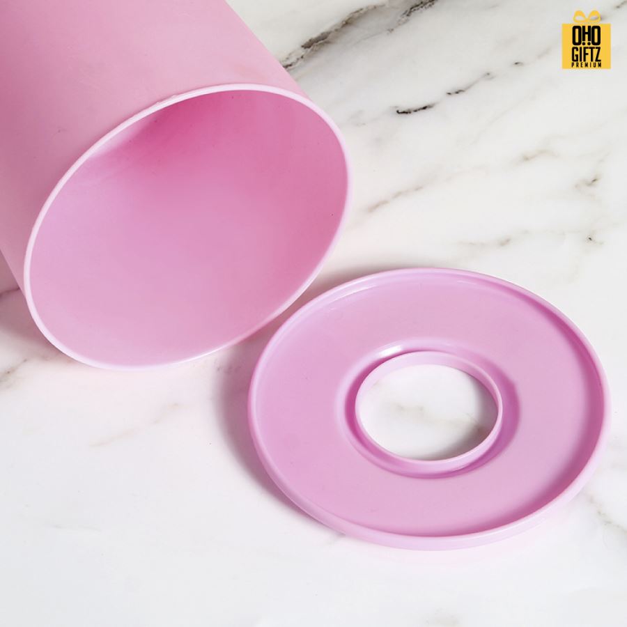 กล่องใส่ทิชชู่ทรงกลม สกรีนโลโก้  ทำเป็นของพรีเมี่ยมได้