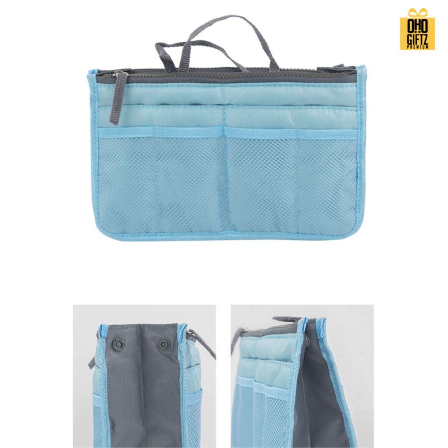 กระเป๋าใส่เครื่องสำอาง มีซิป สกรีนโลโก้ ทำเป็นของพรีเมี่ยม