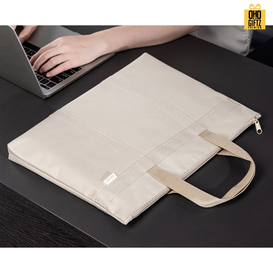 กระเป๋าใส่เอกสารผ้า Oxford สกรีนโลโก้ ทำเป็นของพรีเมี่ยม ของชำร่วยได้