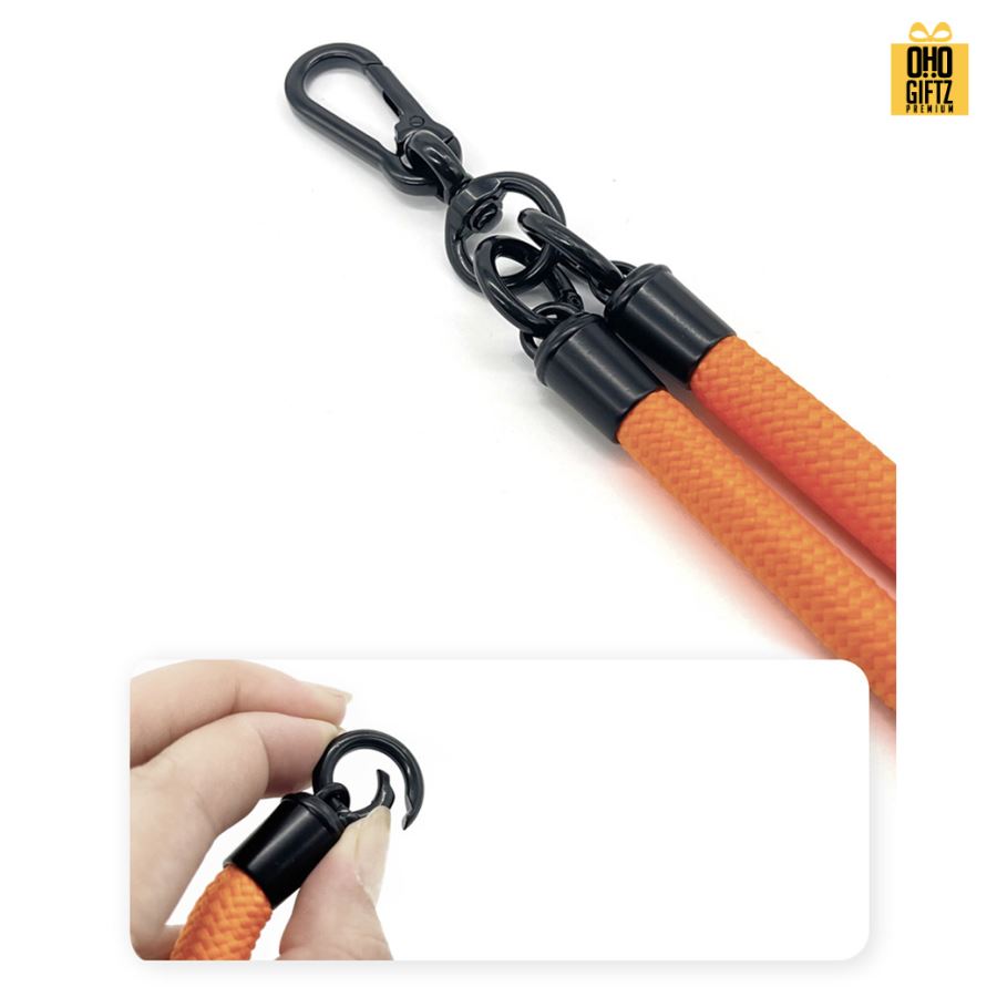 เชือกคล้องมือถือแบบ Cross Body สกรีนโลโก้ ทำเป็นของพรีเมี่ยมได้