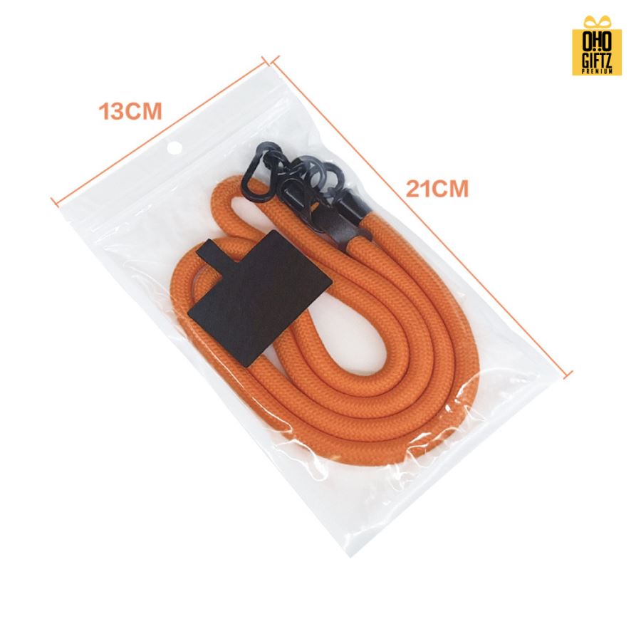 เชือกคล้องมือถือแบบ Cross Body สกรีนโลโก้ ทำเป็นของพรีเมี่ยมได้