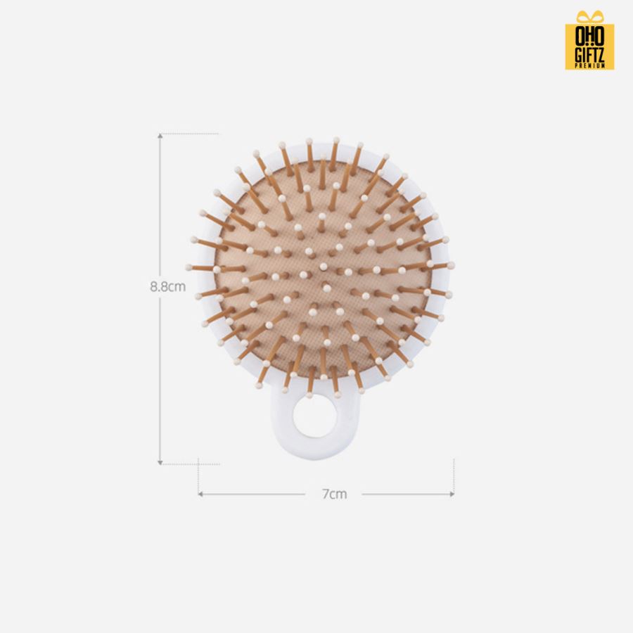 หวีแปรงผมนวดศีรษะพกพา สกรีนโลโก้  ทำเป็นของพรีเมี่ยมได้