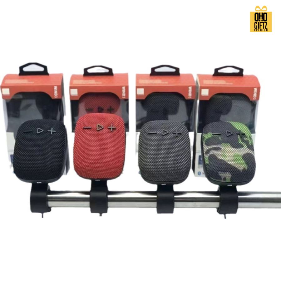 ลำโพง Bluetooth สำหรับติดจักรยานแบบพกพา สกรีนโลโก้ สกรีนชื่อร้านทำเป็นของพรีเมี่ยมได้ 