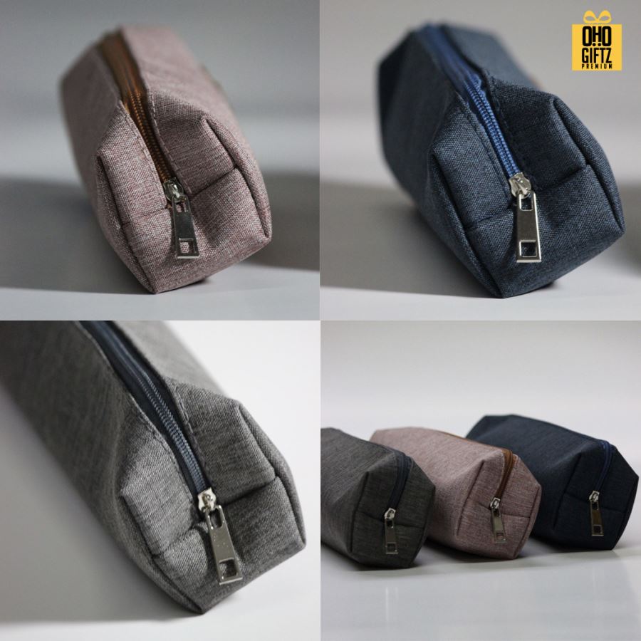 กระเป๋าใส่ดินสอมีซิป สกรีนโลโก้  ทำเป็นของพรีเมี่ยม