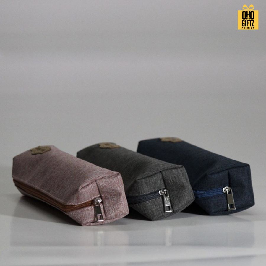 กระเป๋าใส่ดินสอมีซิป สกรีนโลโก้  ทำเป็นของพรีเมี่ยม