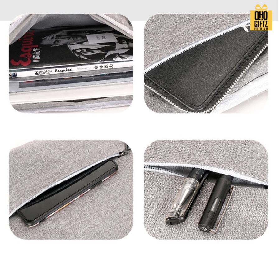 กระเป๋าใส่ Notebook ดีไซน์เก๋ สกรีนโลโก้ ทำเป็นของพรีเมี่ยม ของที่ระลึก