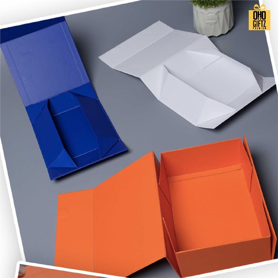 กล่องของขวัญพับได้ สกรีนโลโก้ สกรีนโลโก้ ทำเป็นของพรีเมี่ยม 