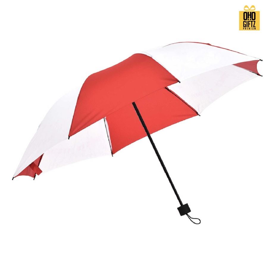 ร่มพับ 3 ตอนสลับสี สกรีนสีได้ตามกำหนด สกรีนโลโก้ ทำเป็นของพรีเมี่ยมได้