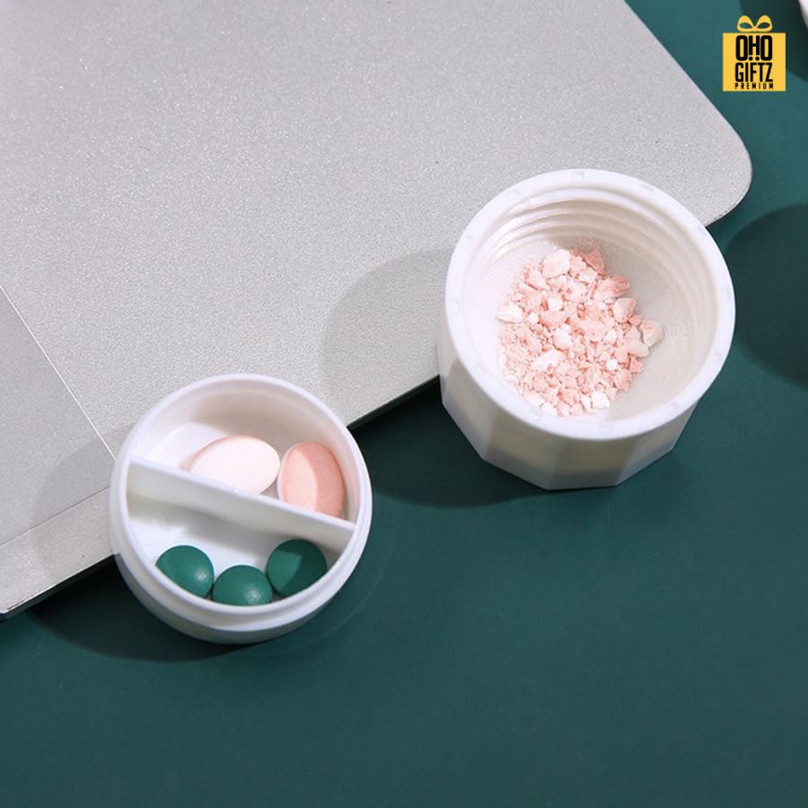 ที่ตัดยาและบดยา สกรีนชื่อ สกรีนโลโก้ ทำเป็นของพรีเมี่ยมได้