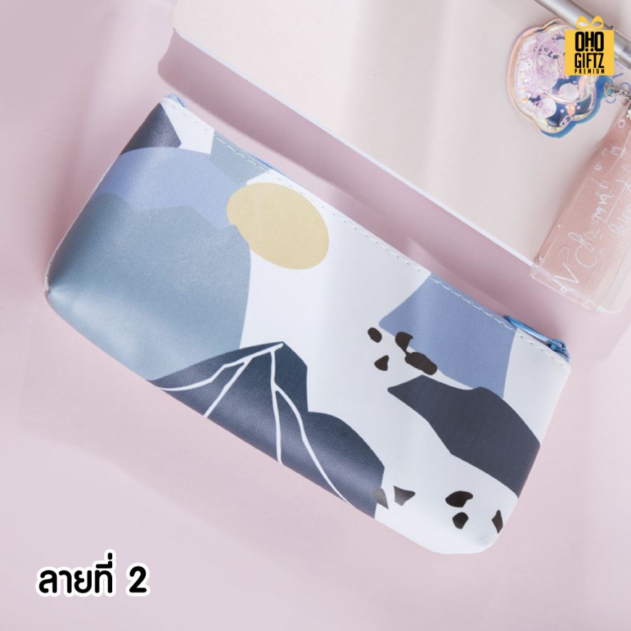 กระเป๋าใส่เครื่องเขียน สไตล์เกาหลี สกรีนโลโก้  ทำเป็นของพรีเมี่ยม