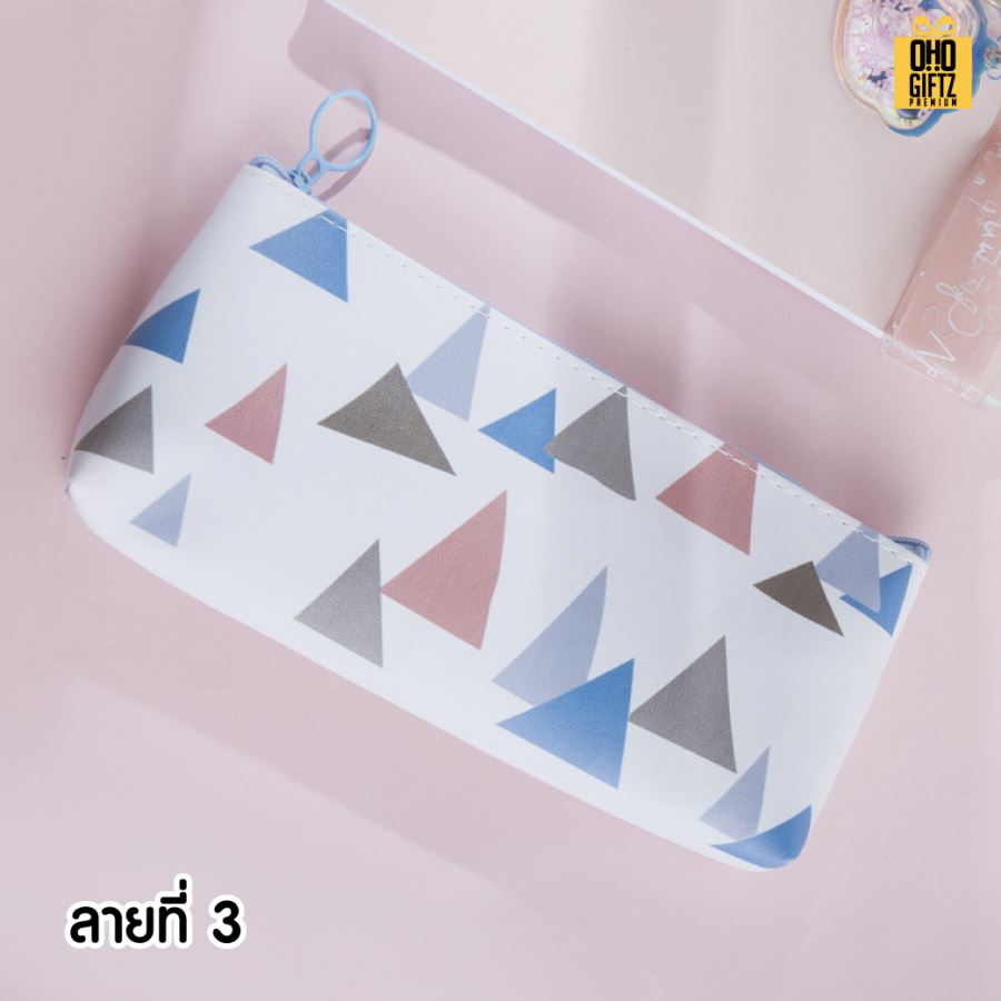 กระเป๋าใส่เครื่องเขียน สไตล์เกาหลี สกรีนโลโก้  ทำเป็นของพรีเมี่ยม