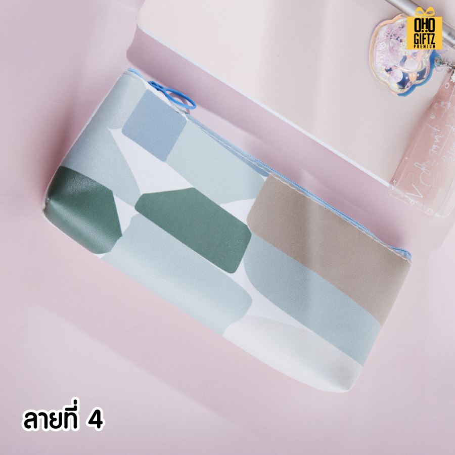 กระเป๋าใส่เครื่องเขียน สไตล์เกาหลี สกรีนโลโก้  ทำเป็นของพรีเมี่ยม