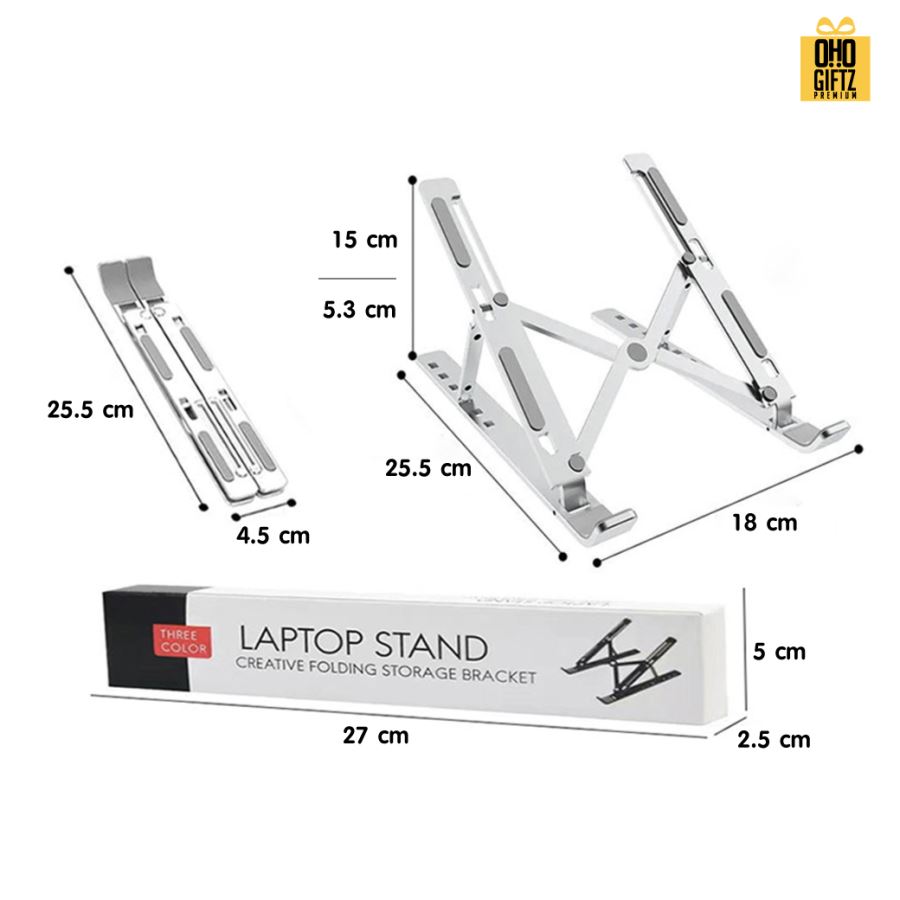 ที่วางแล็ปท็อปพับเก็บได้ สกรีนโลโก้  ทำเป็นของพรีเมี่ยมได้