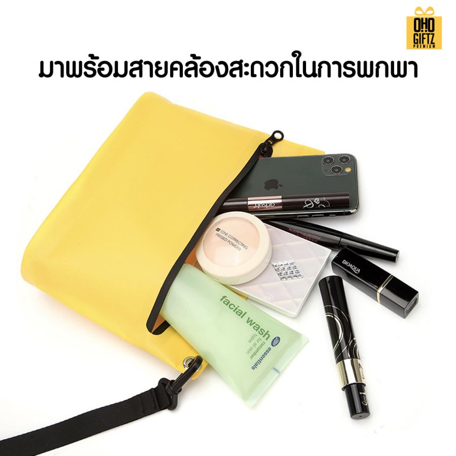 กระเป๋าพลาสติกกันน้ำ สกรีนโลโก้ ทำเป็นของพรีเมี่ยม