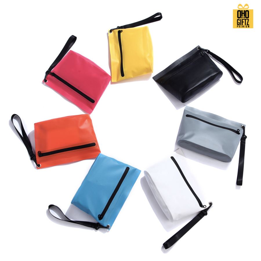 กระเป๋าพลาสติกกันน้ำ สกรีนโลโก้ ทำเป็นของพรีเมี่ยม
