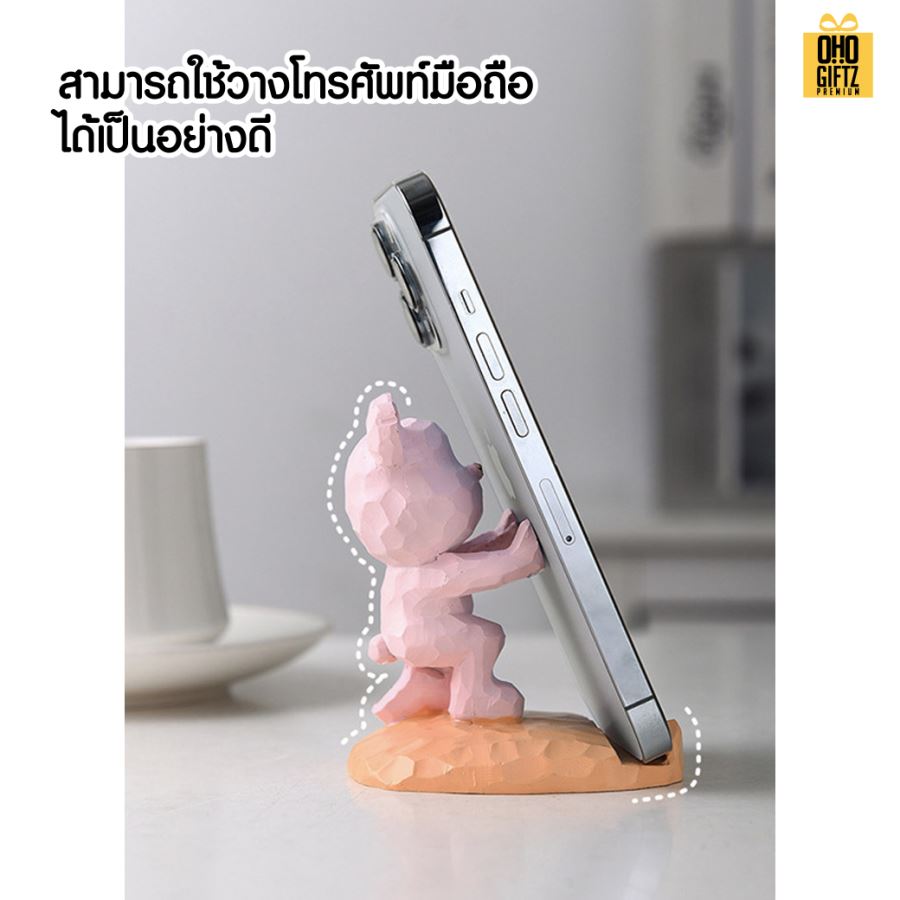 หมีวางมือถือสุดเท่ สกรีนโลโก้ ทำเป็นของพรีเมี่ยมได้