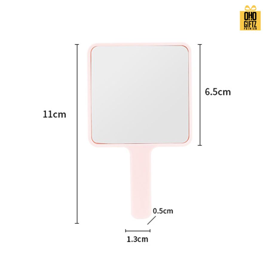 กระจกถือจิ๋ว สกรีนชื่อ สกรีนโลโก้  ทำเป็นของพรีเมี่ยมได้