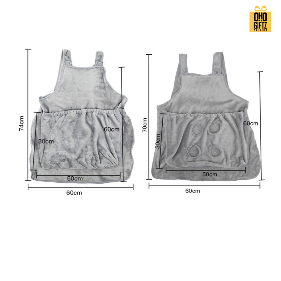 ผ้ากันเปื้อนอุ้มแมว สกรีนโลโก้ ทำเป็นของพรีเมี่ยม